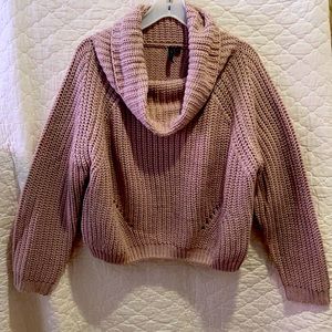 Mauve moon and Madison oversized cowl neck sweater